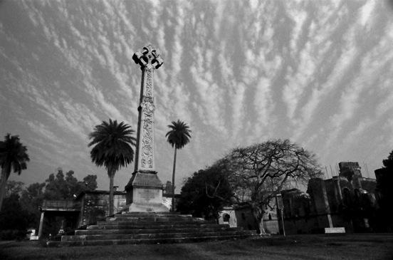 At the British Residency, brooding memorials to the British soldiers, women, and children. At the British Residency, brooding memorials to the British soldiers, women, and children.