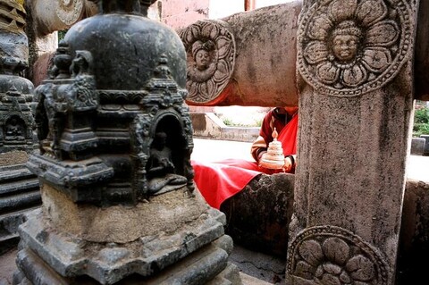 Bodh Gaya, Bihar. November 2006