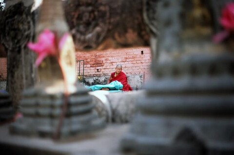 Bodh Gaya, Bihar. November 2006