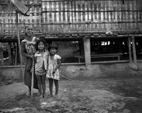 Randhonisukh Mishing Village Majuli, Assam. November 2015