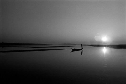 Fisherman at Dawn, Kamalabari Majuli, Assam. November 2015