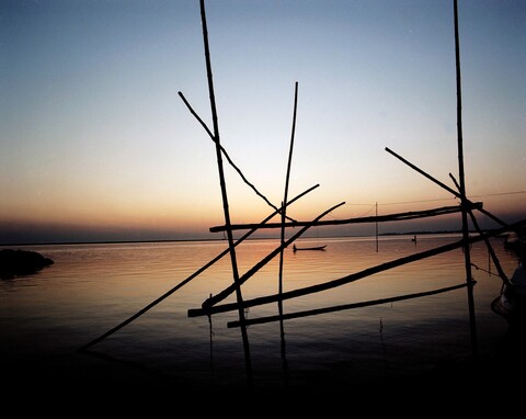 Fishermen at Sunset, Kamalabari Majuli, Assam. November 2015