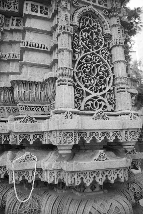 Carving 1400 CE Old Ahmedabad, Gujarat, January 2023